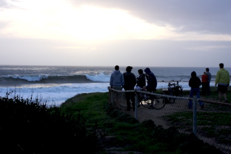 Feb 24, 2008 - Checking out Sands - Big Waves